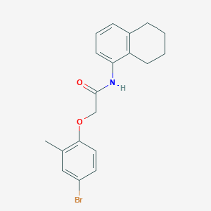 2-(4-bromo-2-methylphenoxy)-N-(5,6,7,8-tetrahydronaphthalen-1-yl)acetamide