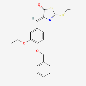 4-[4-(benzyloxy)-3-ethoxybenzylidene]-2-(ethylthio)-1,3-thiazol-5(4H)-one