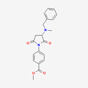 methyl 4-{3-[benzyl(methyl)amino]-2,5-dioxo-1-pyrrolidinyl}benzoate