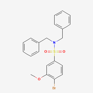 N,N-dibenzyl-4-bromo-3-methoxybenzenesulfonamide