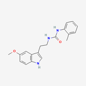 molecular formula C19H21N3O2 B4916430 N-[2-(5-methoxy-1H-indol-3-yl)ethyl]-N'-(2-methylphenyl)urea 