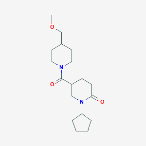 1-Cyclopentyl-5-[4-(methoxymethyl)piperidine-1-carbonyl]piperidin-2-one