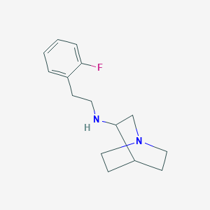 molecular formula C15H21FN2 B4916513 N-[2-(2-fluorophenyl)ethyl]-1-azabicyclo[2.2.2]octan-3-amine 