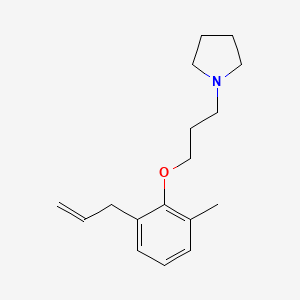 molecular formula C17H25NO B4916518 1-[3-(2-methyl-6-prop-2-enylphenoxy)propyl]pyrrolidine 