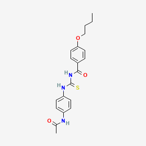 N-{[4-(acetylamino)phenyl]carbamothioyl}-4-butoxybenzamide