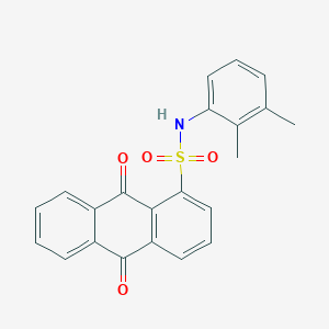 molecular formula C22H17NO4S B491655 N-(2,3-dimethylphenyl)-9,10-dioxoanthracene-1-sulfonamide CAS No. 518305-31-2
