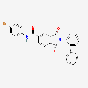 molecular formula C27H17BrN2O3 B4916562 2-(2-biphenylyl)-N-(4-bromophenyl)-1,3-dioxo-5-isoindolinecarboxamide 