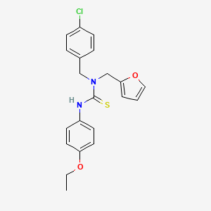 N-(4-chlorobenzyl)-N'-(4-ethoxyphenyl)-N-(2-furylmethyl)thiourea