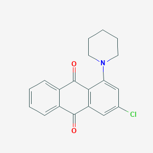 3-CHLORO-1-(PIPERIDIN-1-YL)-9,10-DIHYDROANTHRACENE-9,10-DIONE