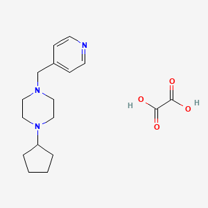 molecular formula C17H25N3O4 B4916641 1-Cyclopentyl-4-(pyridin-4-ylmethyl)piperazine;oxalic acid 