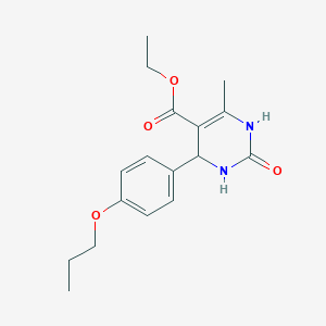 Ethyl 6-methyl-2-oxo-4-(4-propoxyphenyl)-1,2,3,4-tetrahydropyrimidine-5-carboxylate