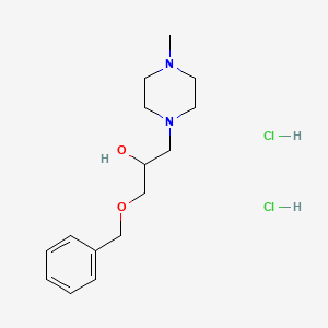 molecular formula C15H26Cl2N2O2 B4916651 1-(Benzyloxy)-3-(4-methylpiperazin-1-yl)propan-2-ol dihydrochloride 