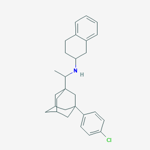 N-[1-[3-(4-chlorophenyl)-1-adamantyl]ethyl]-1,2,3,4-tetrahydronaphthalen-2-amine