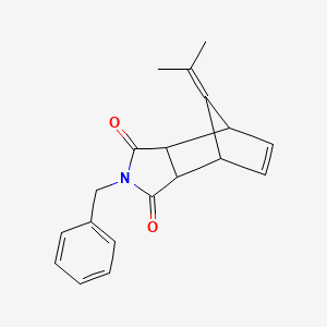 molecular formula C19H19NO2 B4916674 4-Benzyl-10-propan-2-ylidene-4-azatricyclo[5.2.1.02,6]dec-8-ene-3,5-dione 