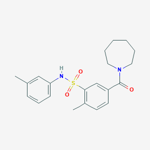 5-(1-azepanylcarbonyl)-2-methyl-N-(3-methylphenyl)benzenesulfonamide