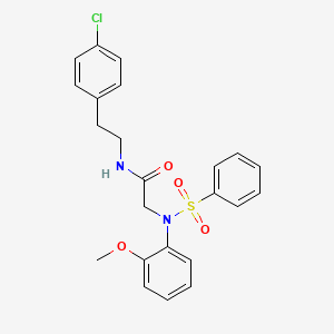 N~1~-[2-(4-chlorophenyl)ethyl]-N~2~-(2-methoxyphenyl)-N~2~-(phenylsulfonyl)glycinamide