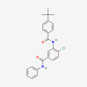 3-[(4-tert-butylbenzoyl)amino]-4-chloro-N-phenylbenzamide