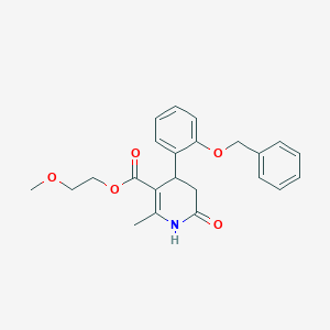 2-Methoxyethyl 4-[2-(benzyloxy)phenyl]-2-methyl-6-oxo-1,4,5,6-tetrahydropyridine-3-carboxylate