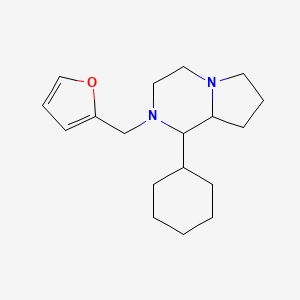 1-cyclohexyl-2-(2-furylmethyl)octahydropyrrolo[1,2-a]pyrazine