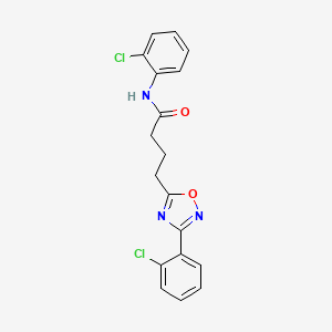 N-(2-chlorophenyl)-4-[3-(2-chlorophenyl)-1,2,4-oxadiazol-5-yl]butanamide