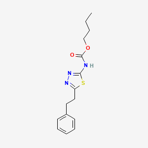 butyl [5-(2-phenylethyl)-1,3,4-thiadiazol-2-yl]carbamate