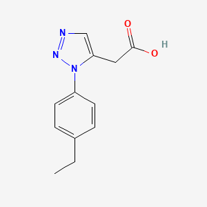 molecular formula C12H13N3O2 B4916901 [1-(4-ethylphenyl)-1H-1,2,3-triazol-5-yl]acetic acid 