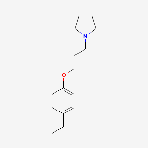 molecular formula C15H23NO B4916908 1-[3-(4-ethylphenoxy)propyl]pyrrolidine 