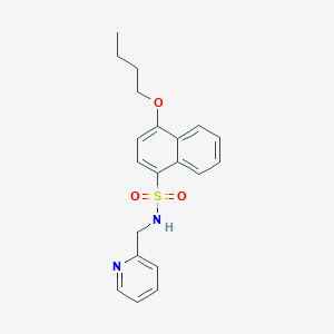 molecular formula C20H22N2O3S B4916933 [(4-Butoxynaphthyl)sulfonyl](2-pyridylmethyl)amine 