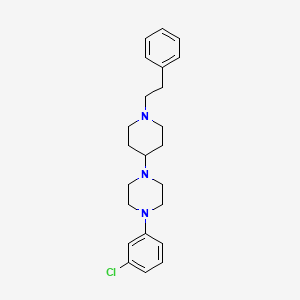 1-(3-chlorophenyl)-4-[1-(2-phenylethyl)-4-piperidinyl]piperazine