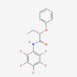 molecular formula C16H12F5NO2 B4916983 N-(pentafluorophenyl)-2-phenoxybutanamide 