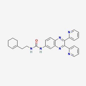 1-[2-(Cyclohexen-1-yl)ethyl]-3-(2,3-dipyridin-2-ylquinoxalin-6-yl)urea