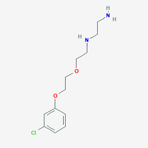 molecular formula C12H19ClN2O2 B4917040 N'-[2-[2-(3-chlorophenoxy)ethoxy]ethyl]ethane-1,2-diamine 