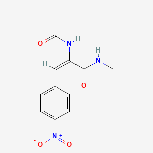 molecular formula C12H13N3O4 B4917073 2-(acetylamino)-N-methyl-3-(4-nitrophenyl)acrylamide 