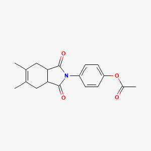 [4-(5,6-Dimethyl-1,3-dioxo-3a,4,7,7a-tetrahydroisoindol-2-yl)phenyl] acetate