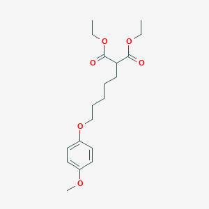 Diethyl 2-[5-(4-methoxyphenoxy)pentyl]propanedioate