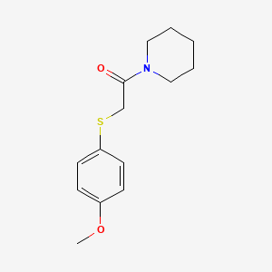 molecular formula C14H19NO2S B4917120 1-{[(4-methoxyphenyl)thio]acetyl}piperidine 