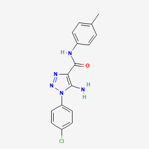 5-amino-1-(4-chlorophenyl)-N-(4-methylphenyl)-1H-1,2,3-triazole-4-carboxamide