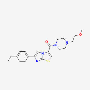 [6-(4-Ethylphenyl)imidazo[2,1-b][1,3]thiazol-3-yl]-[4-(2-methoxyethyl)piperazin-1-yl]methanone