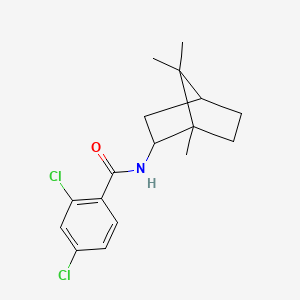 molecular formula C17H21Cl2NO B4917162 2,4-dichloro-N-(1,7,7-trimethyl-2-bicyclo[2.2.1]heptanyl)benzamide 