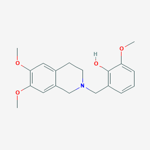 2-[(6,7-dimethoxy-3,4-dihydro-2(1H)-isoquinolinyl)methyl]-6-methoxyphenol