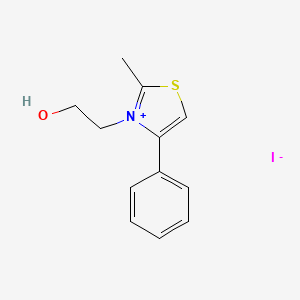 2-(2-Methyl-4-phenyl-1,3-thiazol-3-ium-3-yl)ethanol;iodide