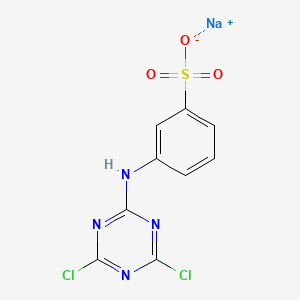 molecular formula C9H5Cl2N4NaO3S B4917235 sodium 3-[(4,6-dichloro-1,3,5-triazin-2-yl)amino]benzenesulfonate 