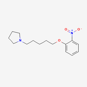 molecular formula C15H22N2O3 B4917244 1-[5-(2-nitrophenoxy)pentyl]pyrrolidine 