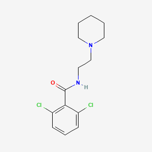 2,6-dichloro-N-[2-(1-piperidinyl)ethyl]benzamide