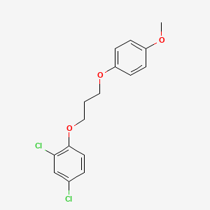 molecular formula C16H16Cl2O3 B4917324 2,4-dichloro-1-[3-(4-methoxyphenoxy)propoxy]benzene 