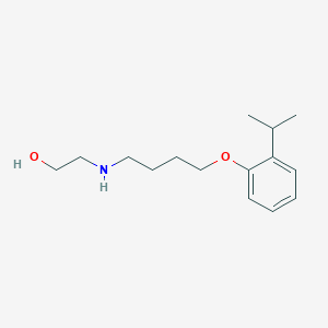 molecular formula C15H25NO2 B4917361 2-[4-(2-Propan-2-ylphenoxy)butylamino]ethanol 