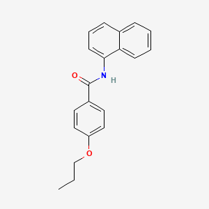 molecular formula C20H19NO2 B4917389 N-(naphthalen-1-yl)-4-propoxybenzamide 