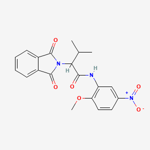 molecular formula C20H19N3O6 B4917453 2-(1,3-dioxo-1,3-dihydro-2H-isoindol-2-yl)-N-(2-methoxy-5-nitrophenyl)-3-methylbutanamide 