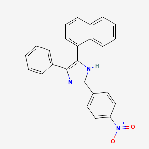 molecular formula C25H17N3O2 B4917497 5-(1-naphthyl)-2-(4-nitrophenyl)-4-phenyl-1H-imidazole 