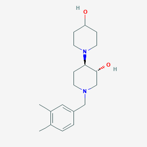 molecular formula C19H30N2O2 B4917505 (3'R*,4'R*)-1'-(3,4-dimethylbenzyl)-1,4'-bipiperidine-3',4-diol 